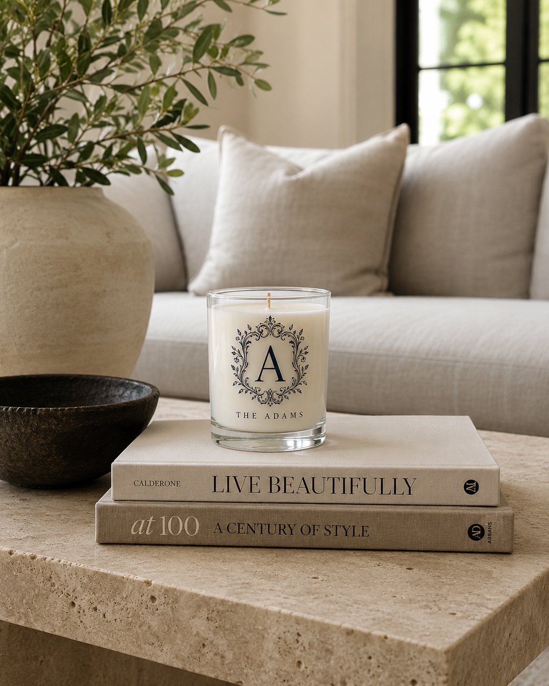 A product styled in a real living space